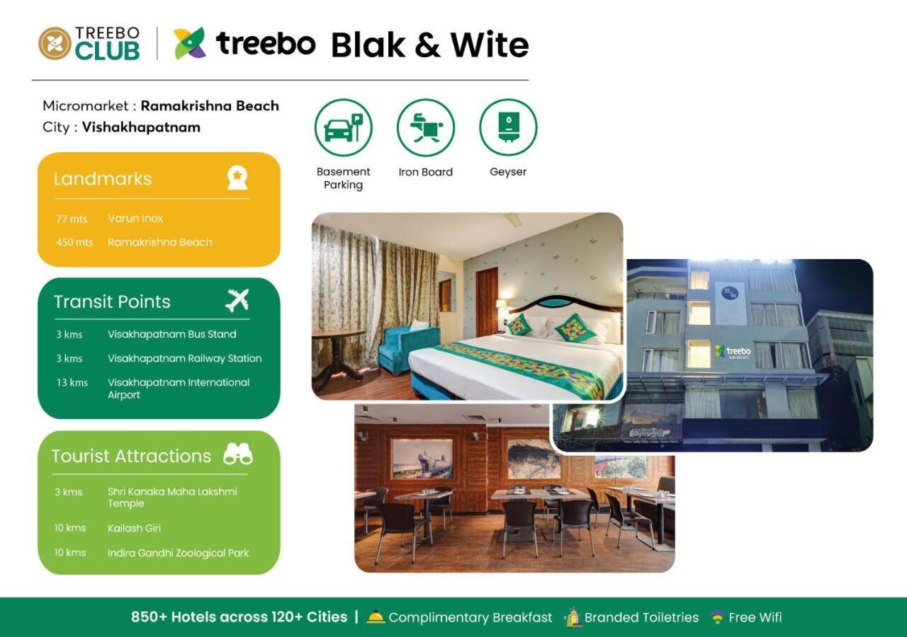 Treebo Blak & Wite Rk Beach Hotel Visákhapatnam Kültér fotó